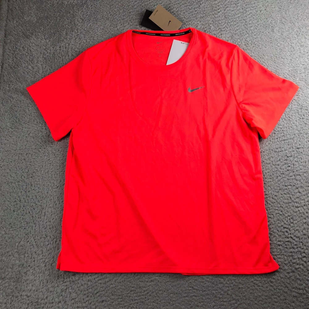 Nike Miler Dri-FIT UV Short-Sleeve Running Top Mens XL‎ Light Crimson NEW NWT